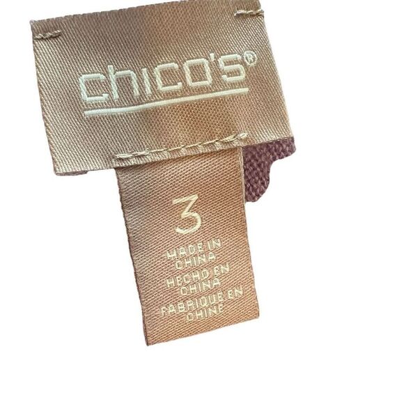 Chico's Boat Neck Slit Sleeve Cashmere Pullover Blouse Lavender Size 3 - Picture 5 of 12